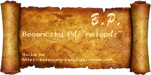 Besenczky Pénelopé névjegykártya